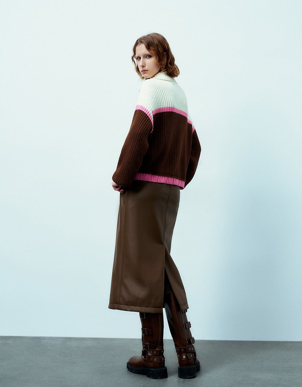 Sailor Collar Neck Knitted Cardigan With Pockets sold by Urban Revivo product image thumbnail 4
