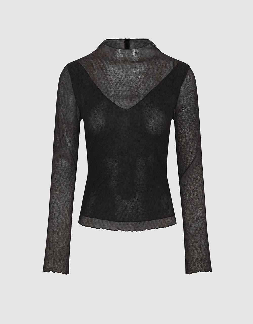 Turtle Neck Knitted Skinny T-Shirt sold by Urban Revivo product image thumbnail 2