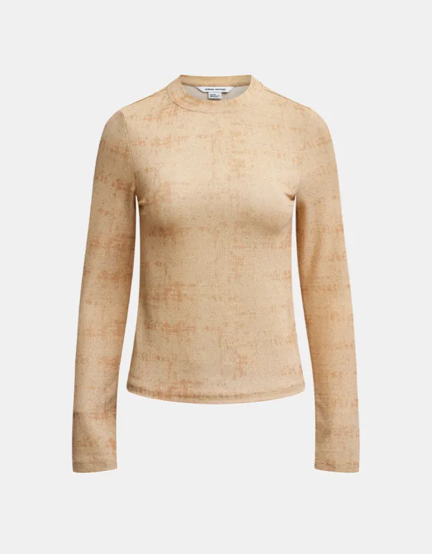 Printed Long Sleeve T-Shirt sold by Urban Revivo