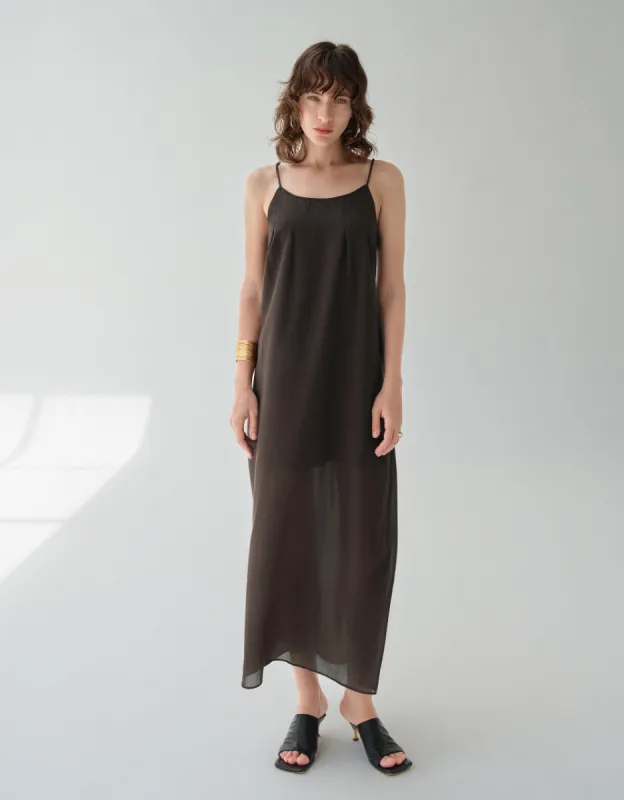 U Neck Cami A-Line Dress sold by Urban Revivo