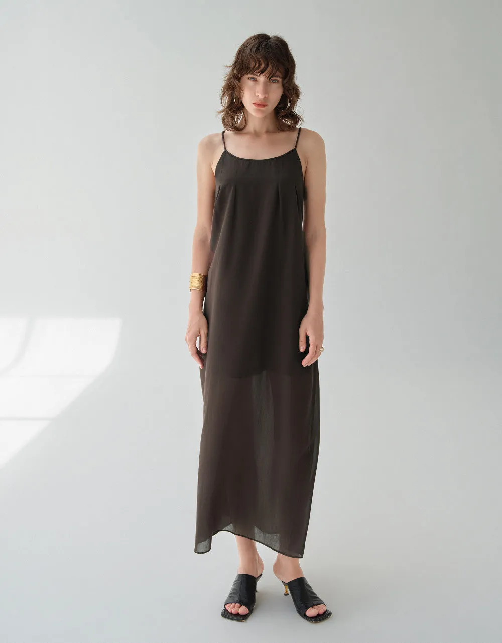 U Neck Cami A-Line Dress sold by Urban Revivo