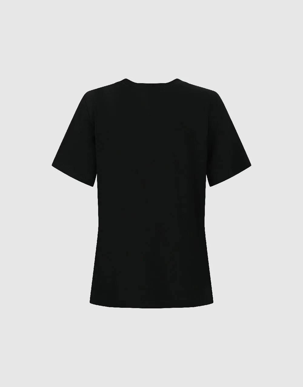 Cat Printed Crew Neck Straight T-Shirt sold by Urban Revivo product image thumbnail 5