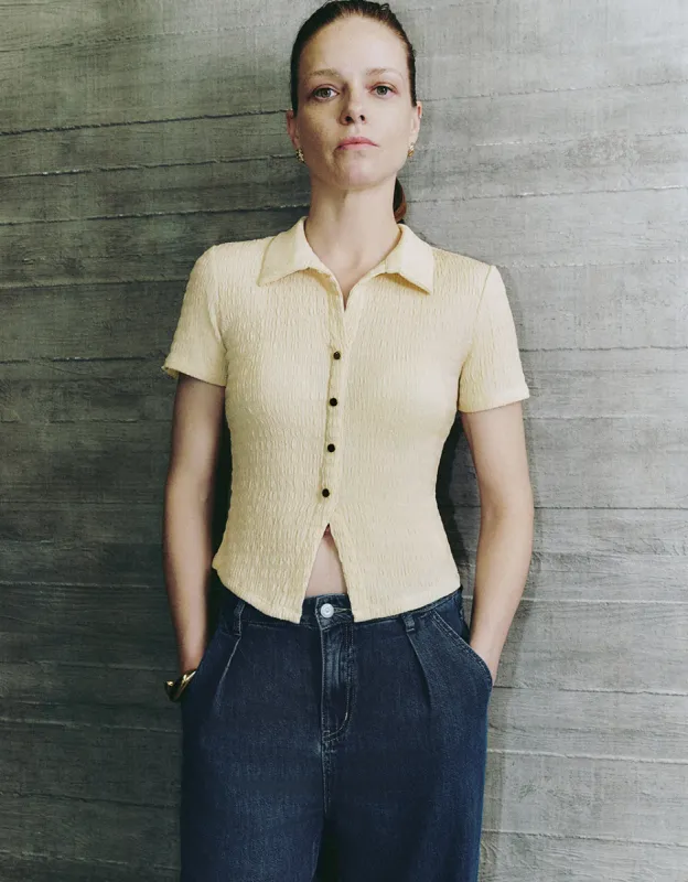 Skinny Knitted T-Shirt sold by Urban Revivo