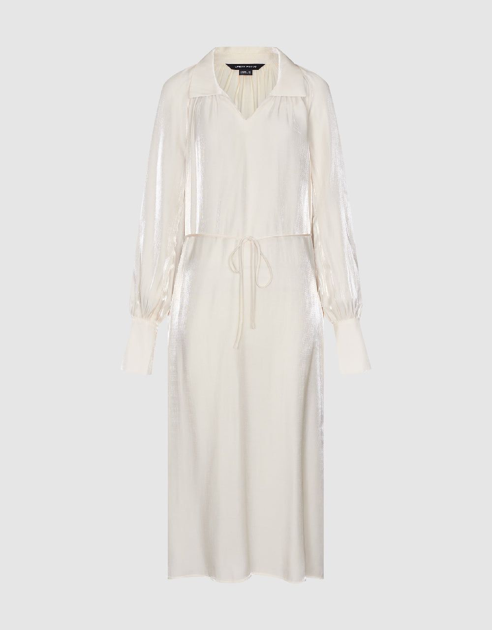 V-Neck Straight Dress With Rope sold by Urban Revivo product image thumbnail 2