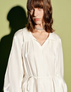 V-Neck Straight Dress With Rope sold by Urban Revivo