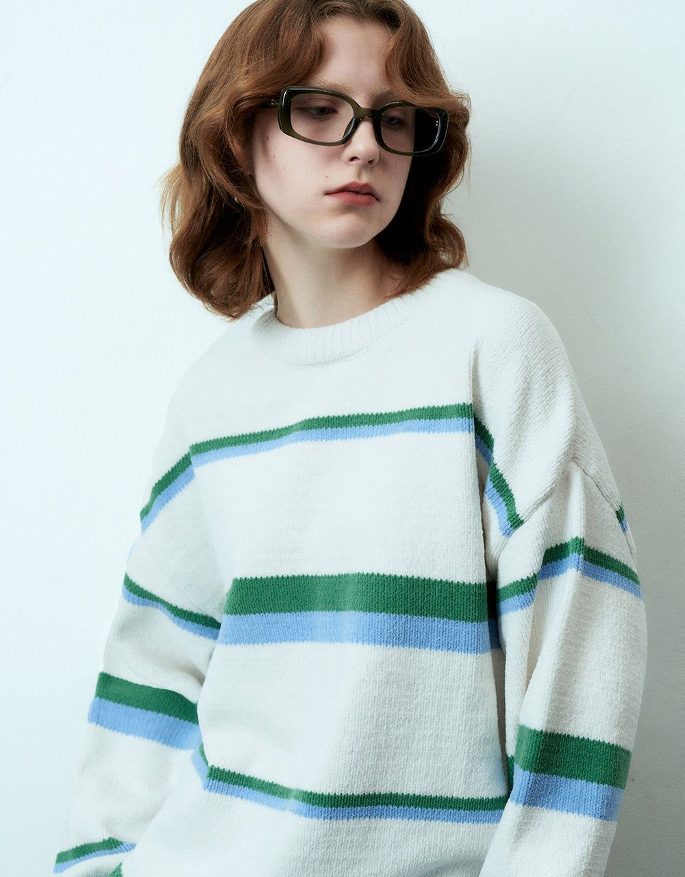 Striped Crew Neck Sweater sold by Urban Revivo product image thumbnail 3