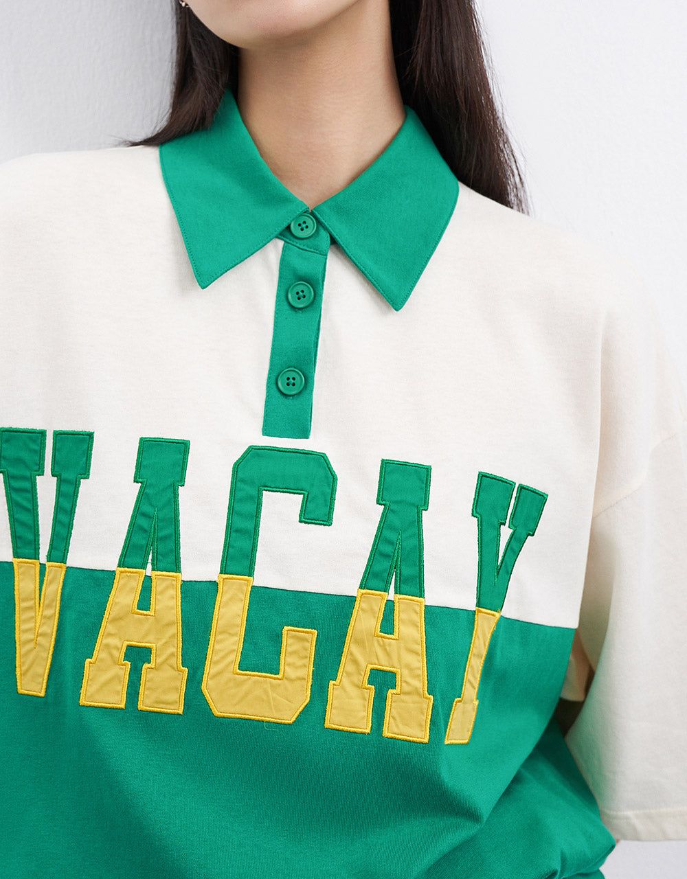 Contrast Letter Print T-Shirt sold by Urban Revivo product image thumbnail 3