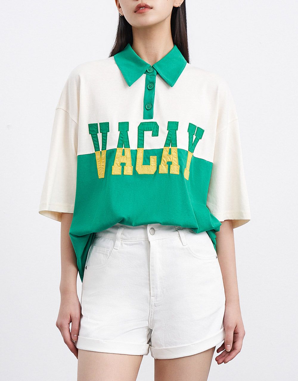 Contrast Letter Print T-Shirt sold by Urban Revivo product image thumbnail 5