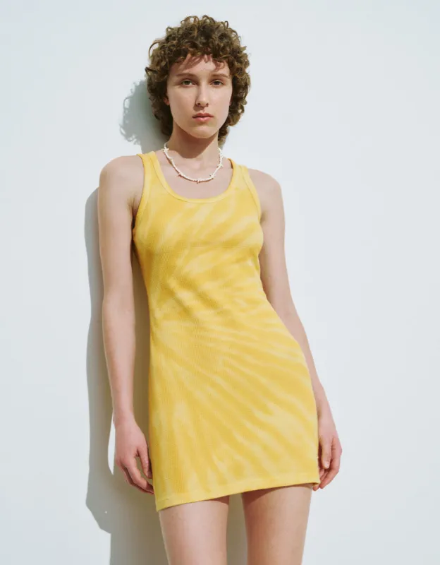 Printed Crew Neck A-Line Dress sold by Urban Revivo