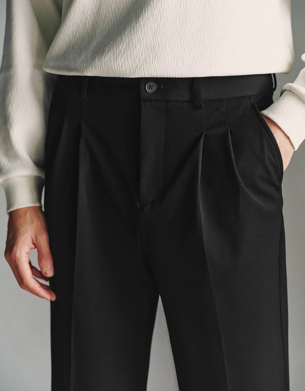 Knitted Straight Pants sold by Urban Revivo product image thumbnail 5