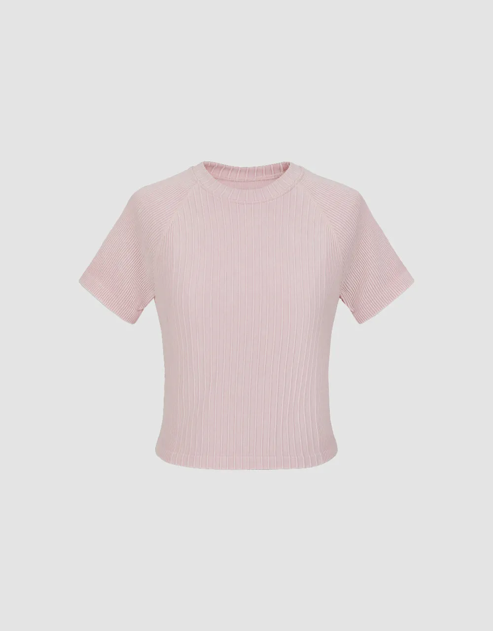 Crew Neck Skinny Knitted T-Shirt sold by Urban Revivo