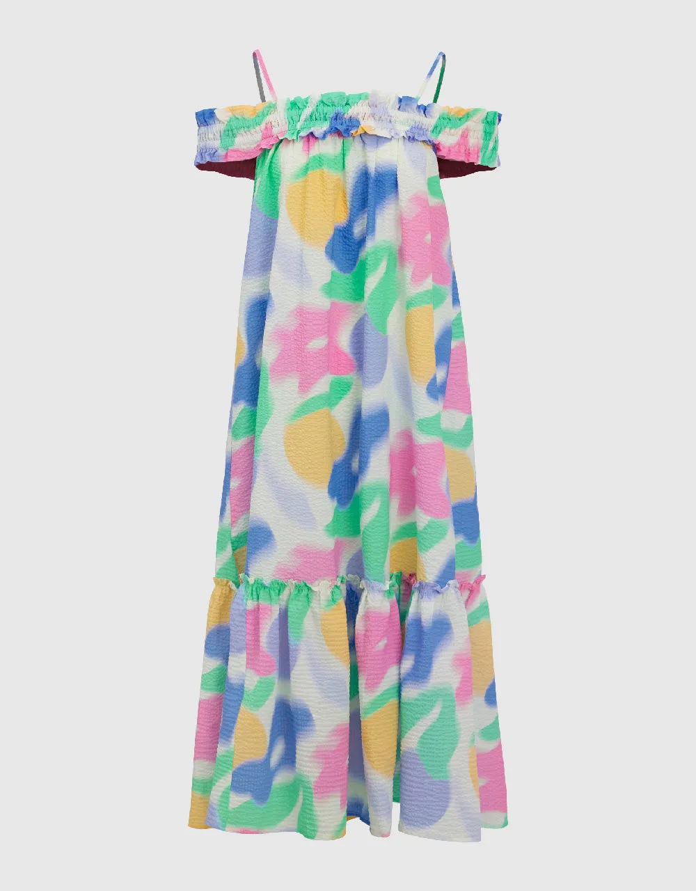 Printed Sleeveless Off-Shoulder A-Line Dress sold by Urban Revivo product image thumbnail 2