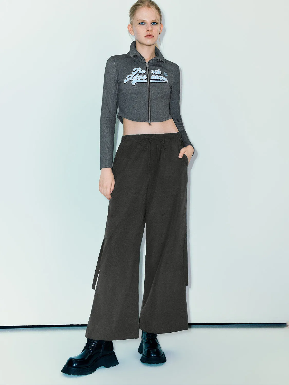 Printed Zipper Front Skinny Jacket sold by Urban Revivo product image thumbnail 5