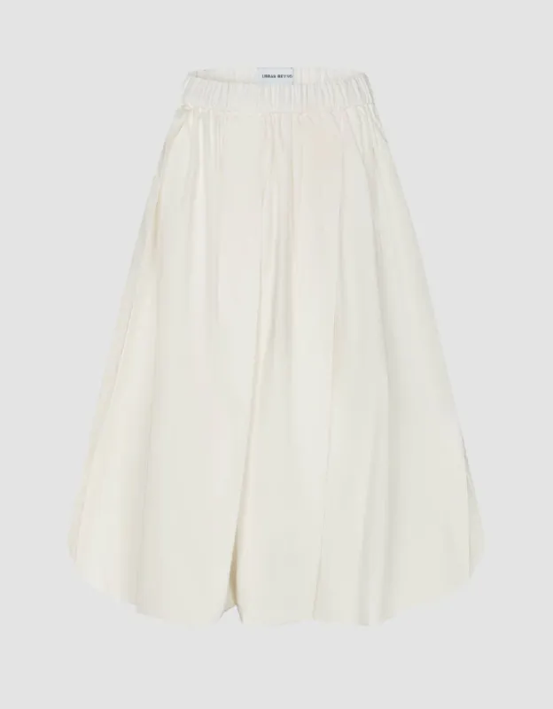 Elastic Waist Midi A-Line Skirt sold by Urban Revivo