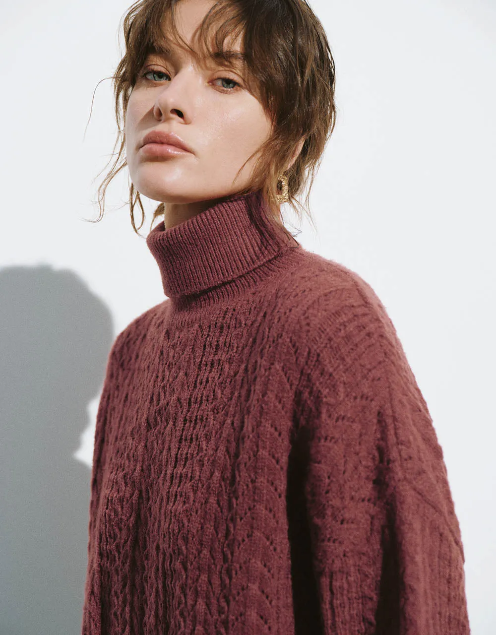 Stand Collar Knitted T-Shirt sold by Urban Revivo product image thumbnail 4