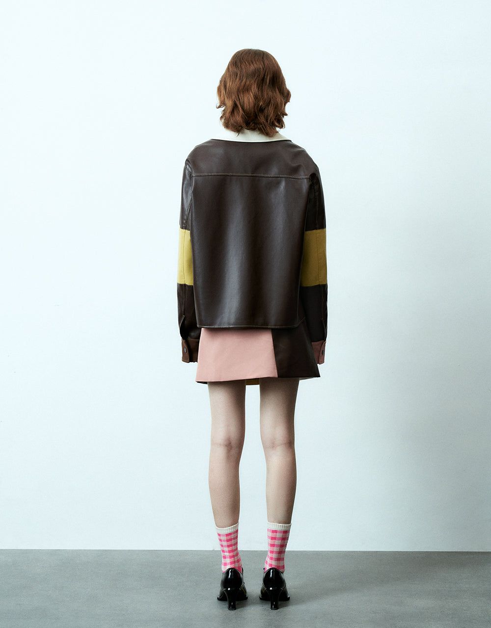 Vegan Leather Mini A-Line Skirt sold by Urban Revivo product image thumbnail 5