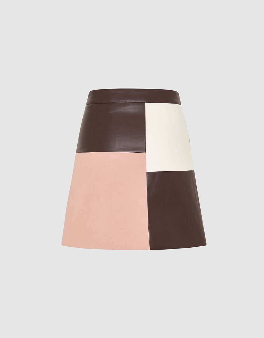 Vegan Leather Mini A-Line Skirt sold by Urban Revivo product image thumbnail 2