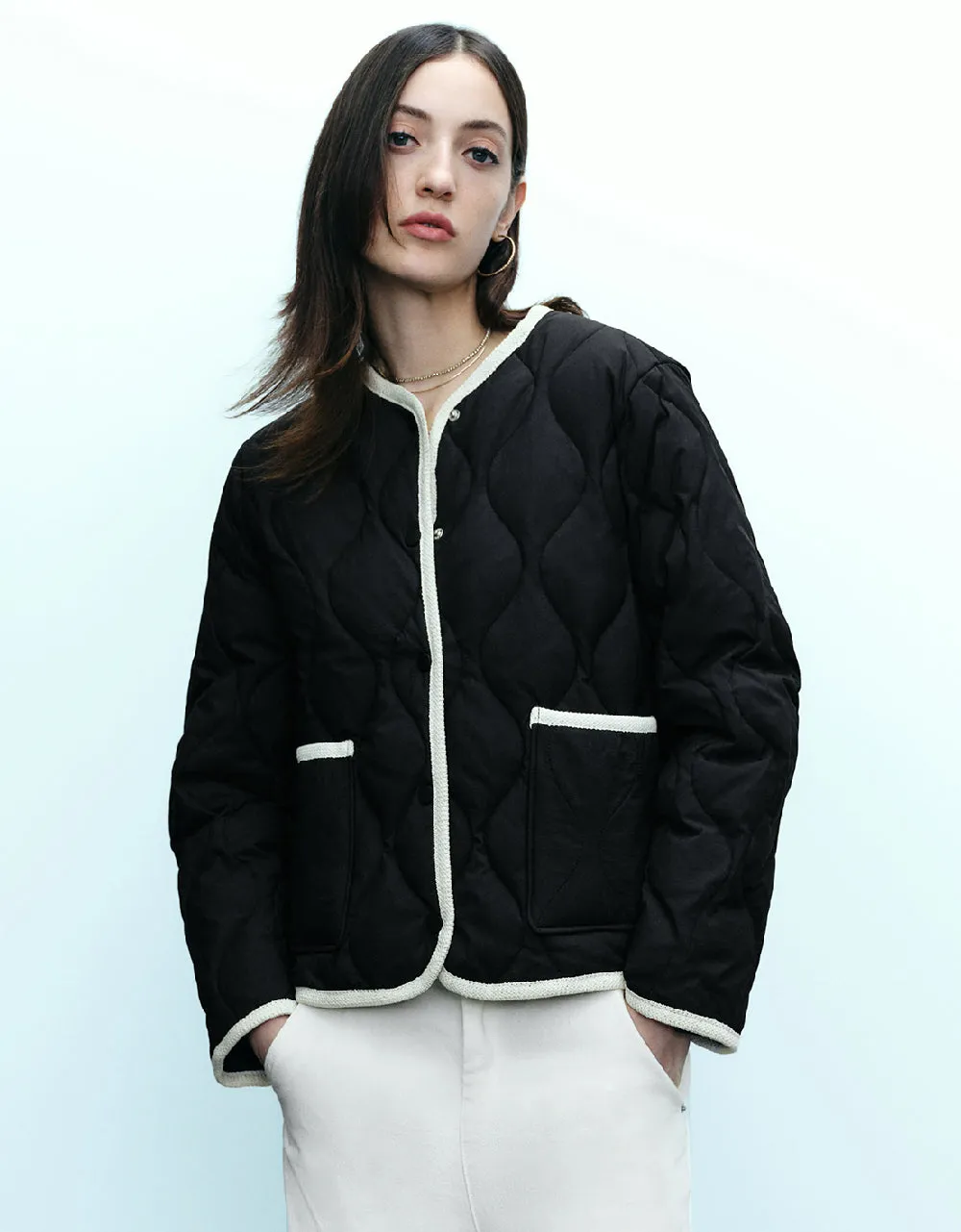 Crew Neck Down Jacket sold by Urban Revivo