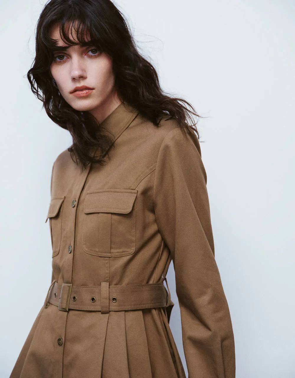 A-Line Shirt Dress With Belt sold by Urban Revivo product image thumbnail 3