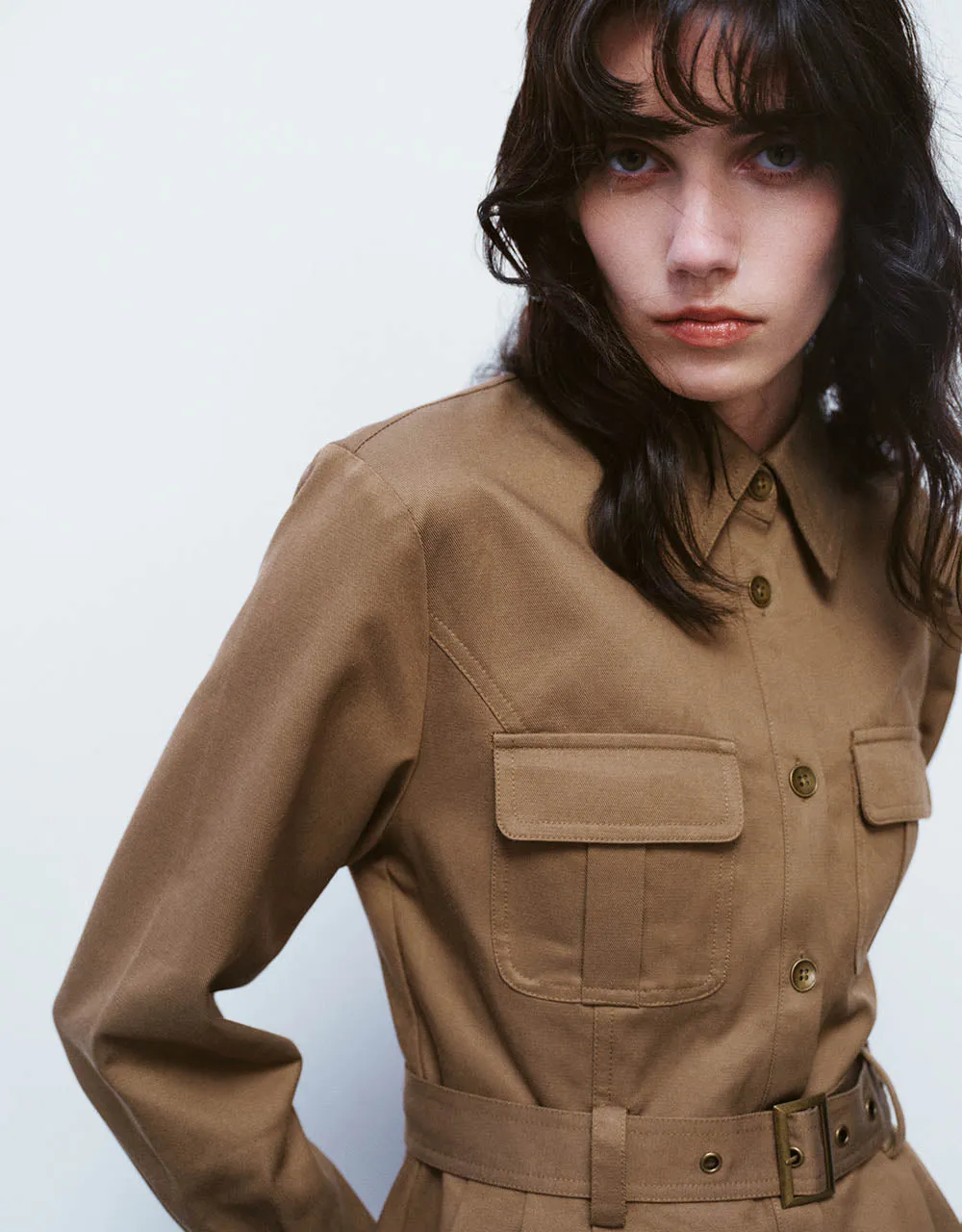 A-Line Shirt Dress With Belt sold by Urban Revivo product image thumbnail 5