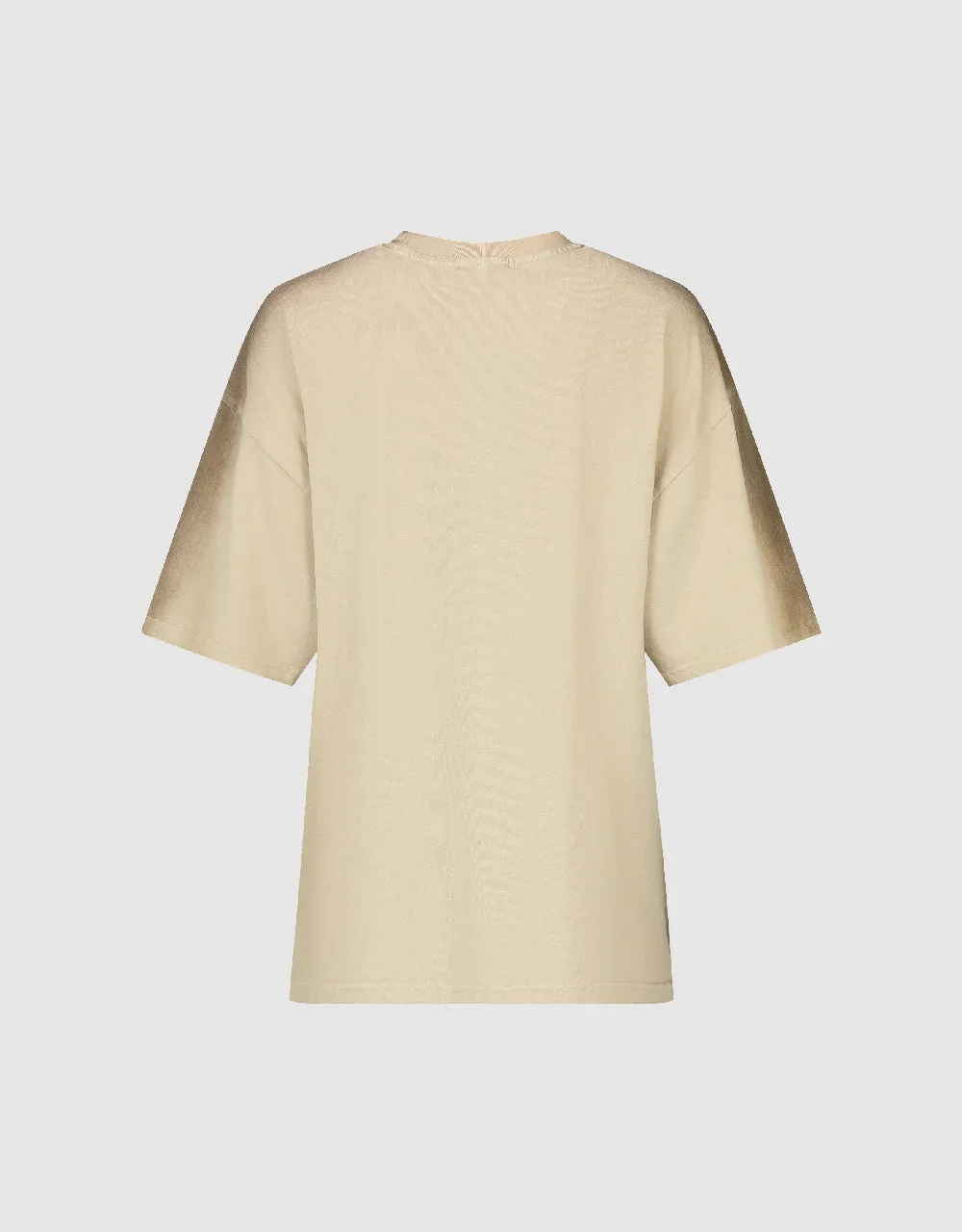 Printed Crew Neck Loose T-Shirt sold by Urban Revivo product image thumbnail 5