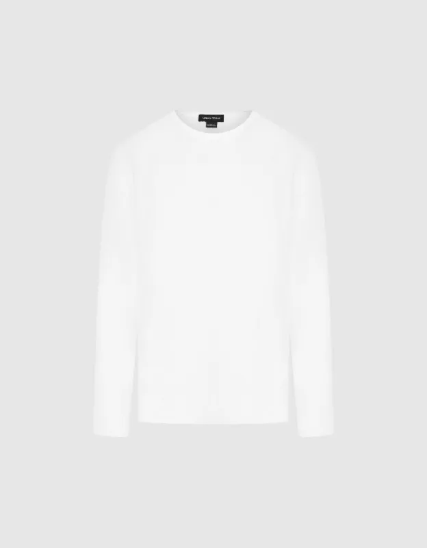 Crew Neck Loose T-Shirt sold by Urban Revivo