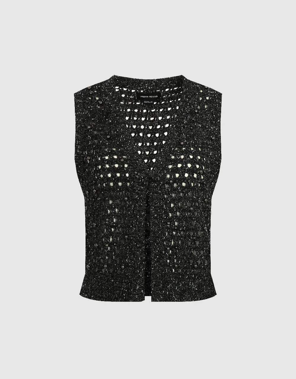 V-Neck Knitted Vest sold by Urban Revivo product image thumbnail 2