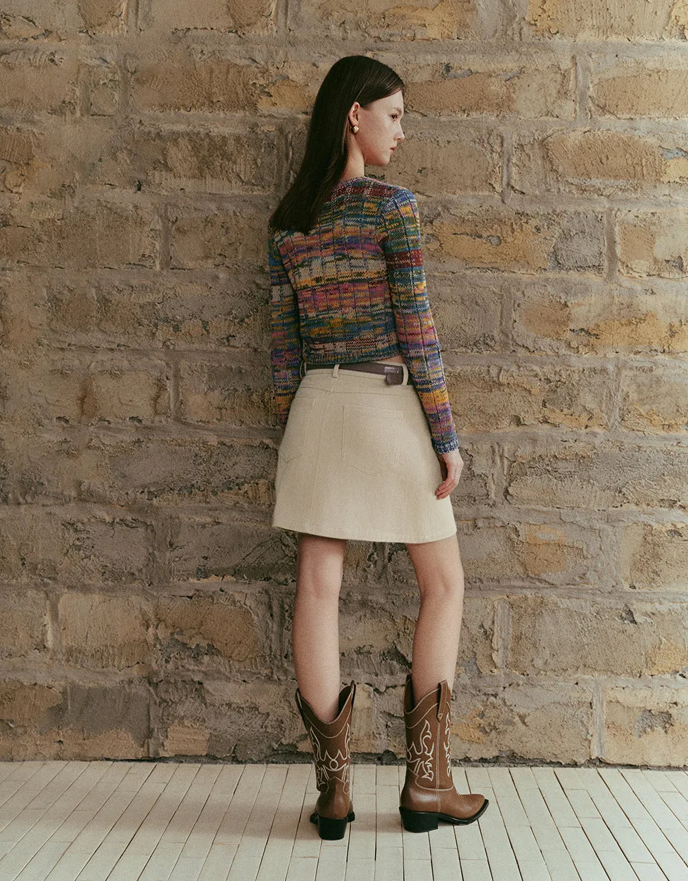 Striped Skinny Knitted Cardigan sold by Urban Revivo product image thumbnail 5