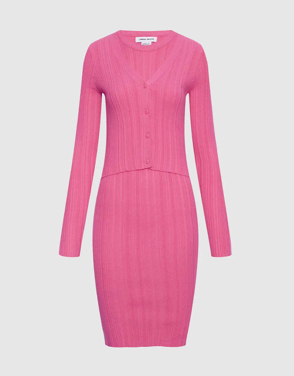 Ribbed Knit Slinky Bodycon Dress sold by Urban Revivo