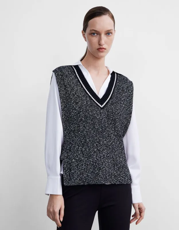 Rib Knit Sweater Vest sold by Urban Revivo