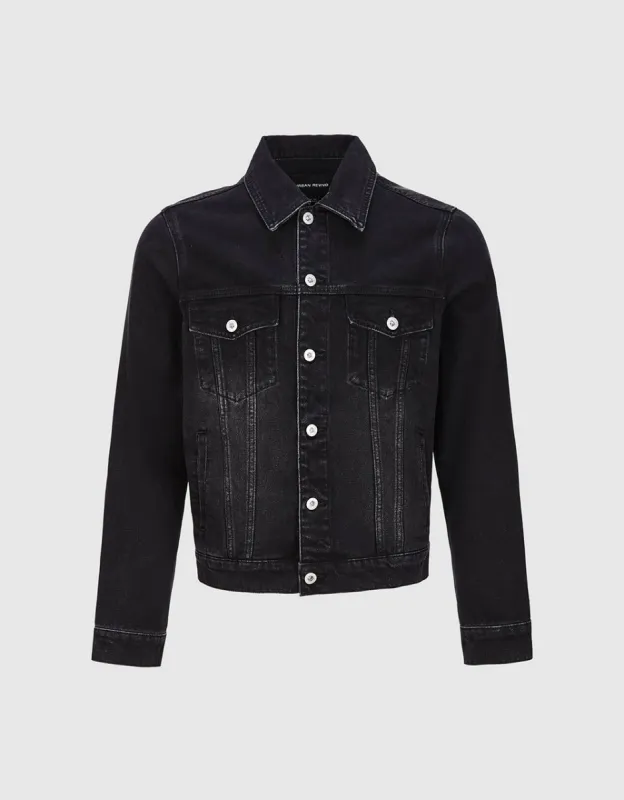 Button Up Denim Jacket sold by Urban Revivo