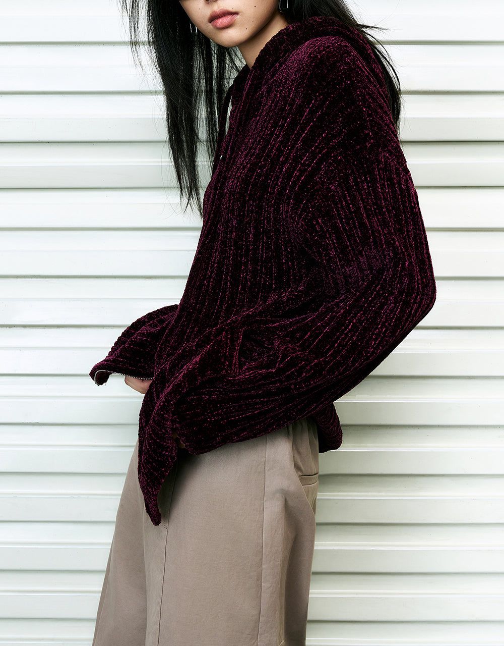 Hooded Knitted Cardigan sold by Urban Revivo product image thumbnail 5