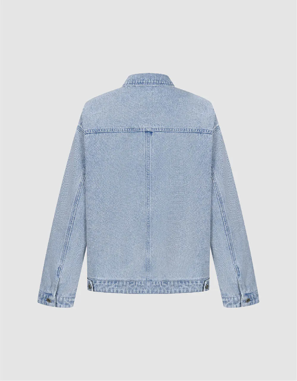 Button Up Loose Denim Jacket sold by Urban Revivo product image thumbnail 5