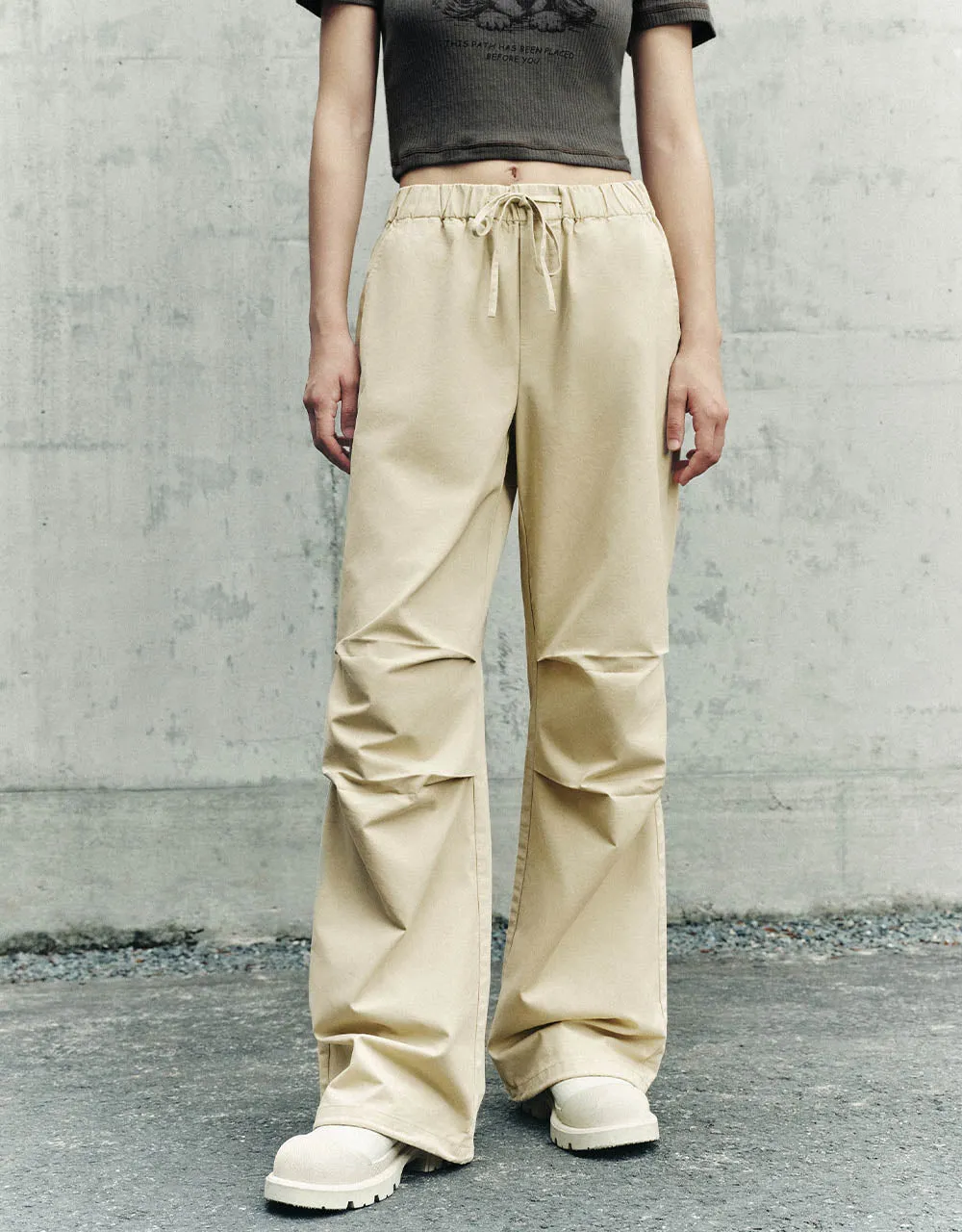 Drawstring Waist Jogger Pants sold by Urban Revivo product image thumbnail 3