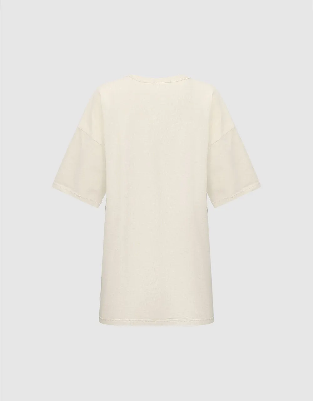 Letter Printed Crew Neck T-Shirt sold by Urban Revivo product image thumbnail 5