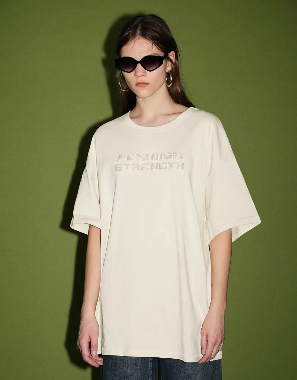 Letter Printed Crew Neck T-Shirt sold by Urban Revivo