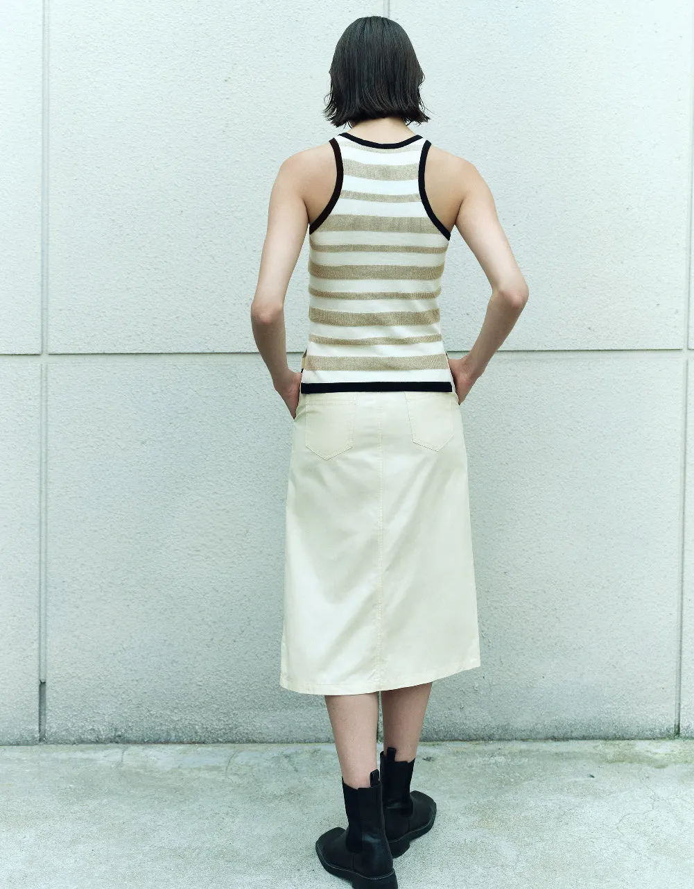 Striped Knitted Tank Top sold by Urban Revivo product image thumbnail 3