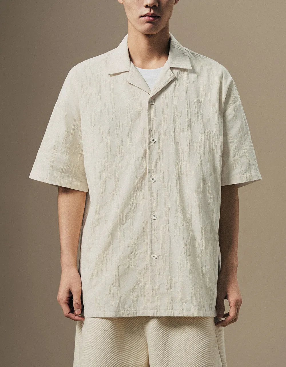 Textured Loose Shirt sold by Urban Revivo product image thumbnail 2