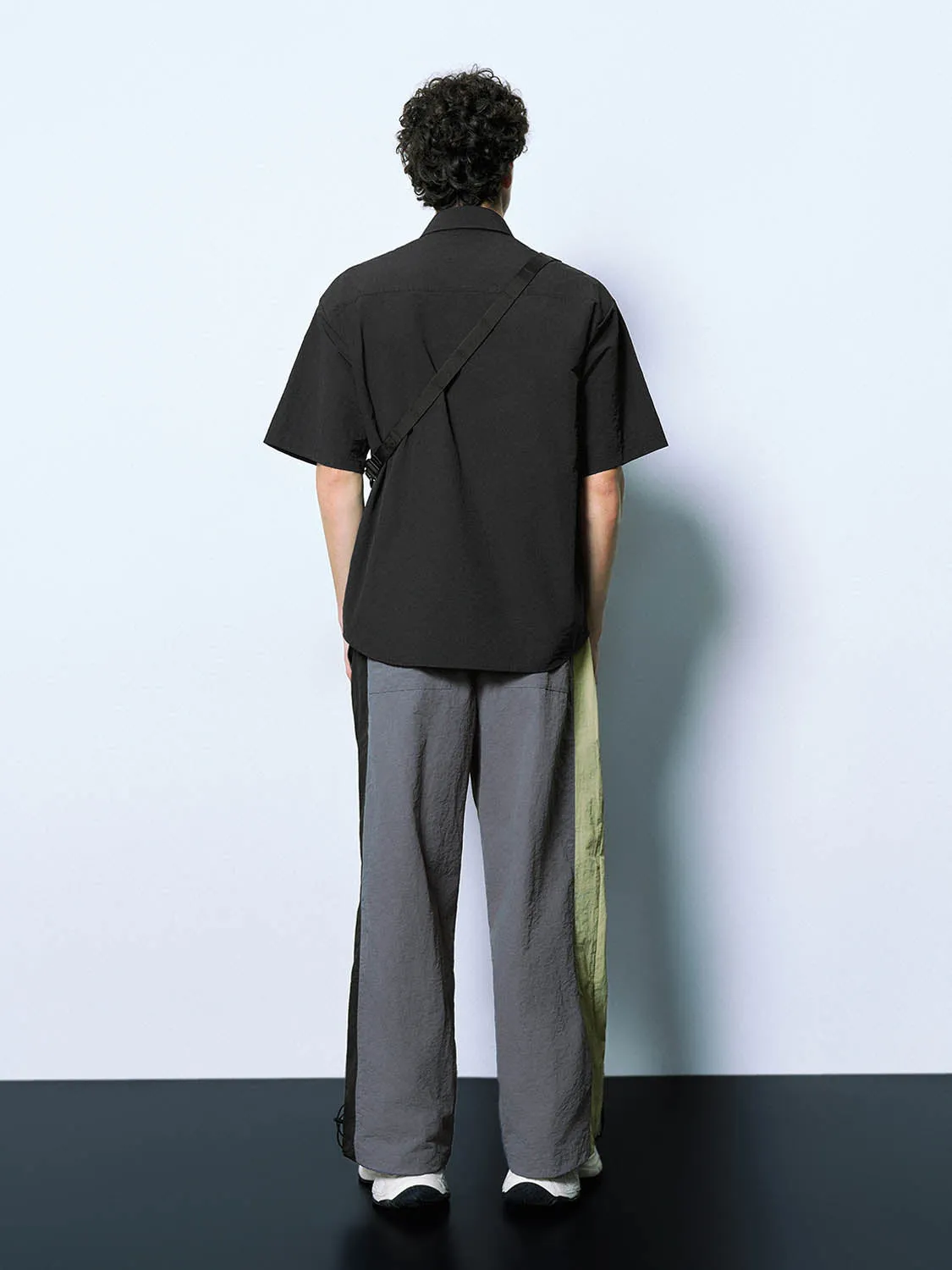 Drawstring Waist Printed Wide-Leg Pants sold by Urban Revivo product image thumbnail 4