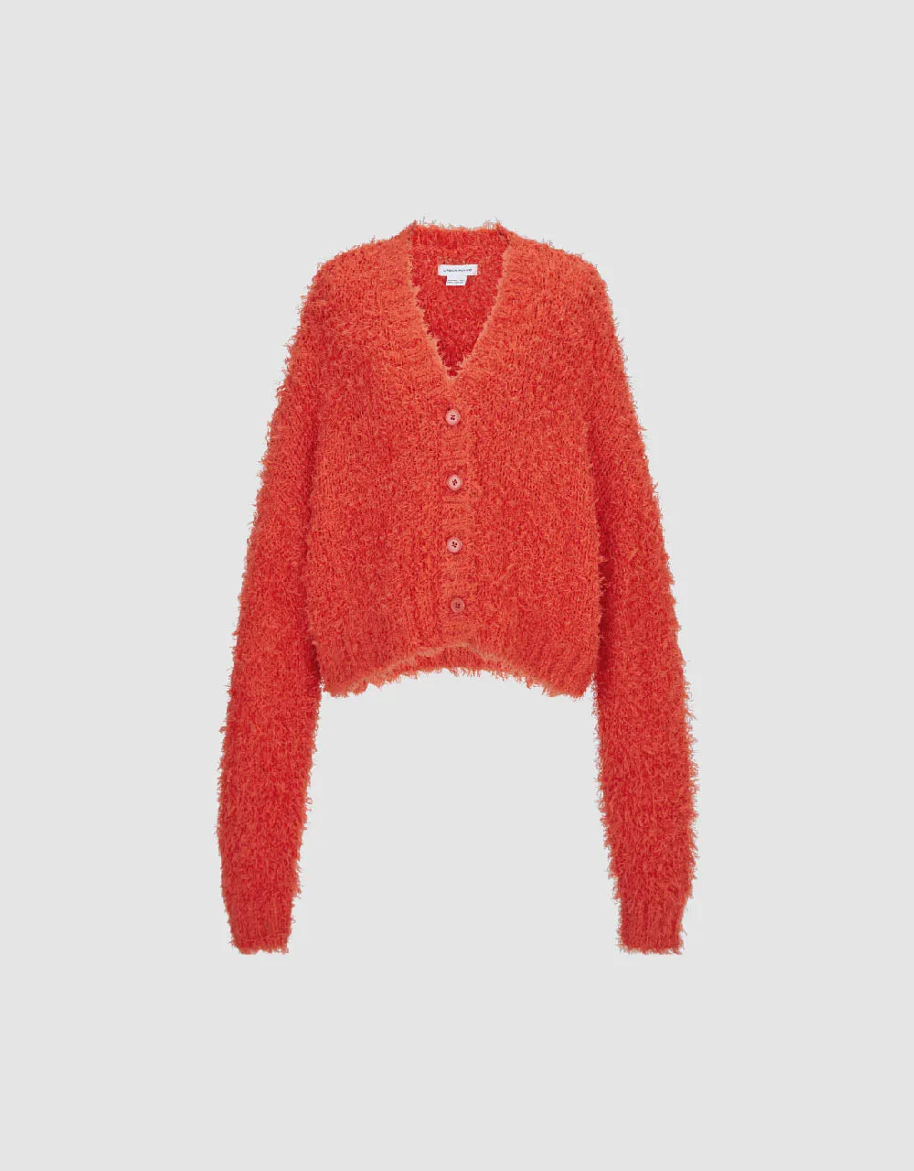 Furry V-Neck Knitted Cardigan sold by Urban Revivo product image thumbnail 2