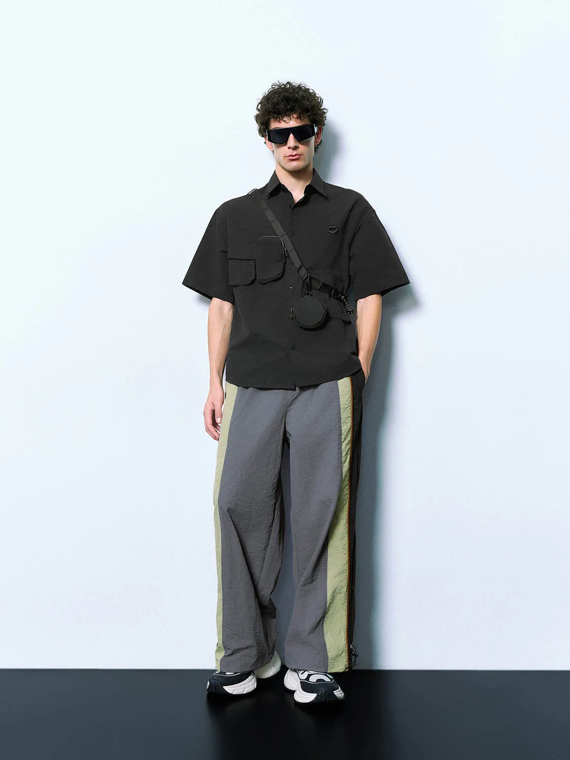 Drawstring Waist Printed Wide-Leg Pants sold by Urban Revivo product image thumbnail 5