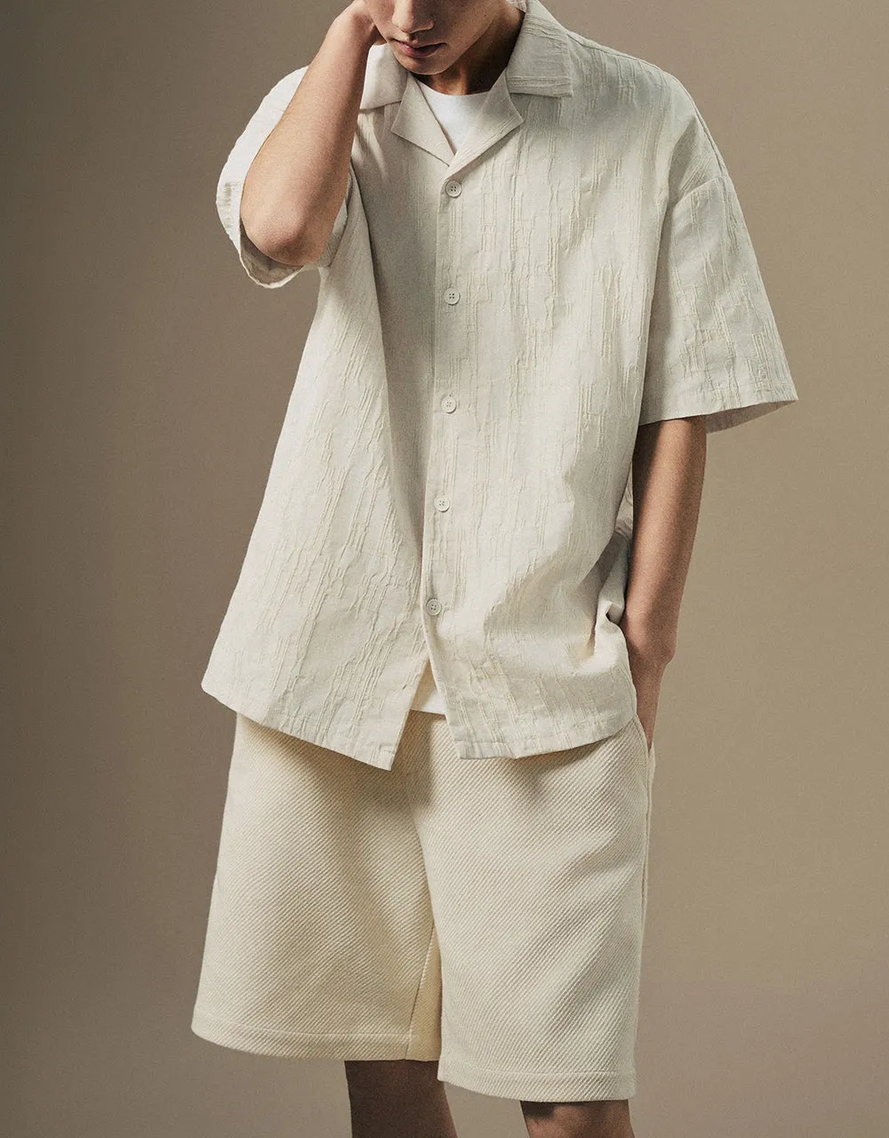 Textured Loose Shirt sold by Urban Revivo product image thumbnail 4