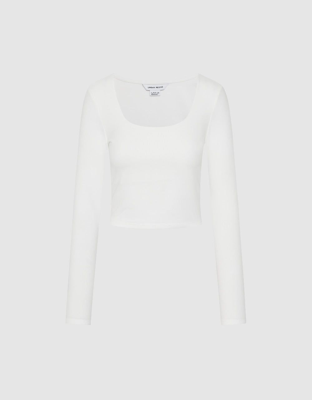 U Neck Skinny T-Shirt sold by Urban Revivo product image thumbnail 2