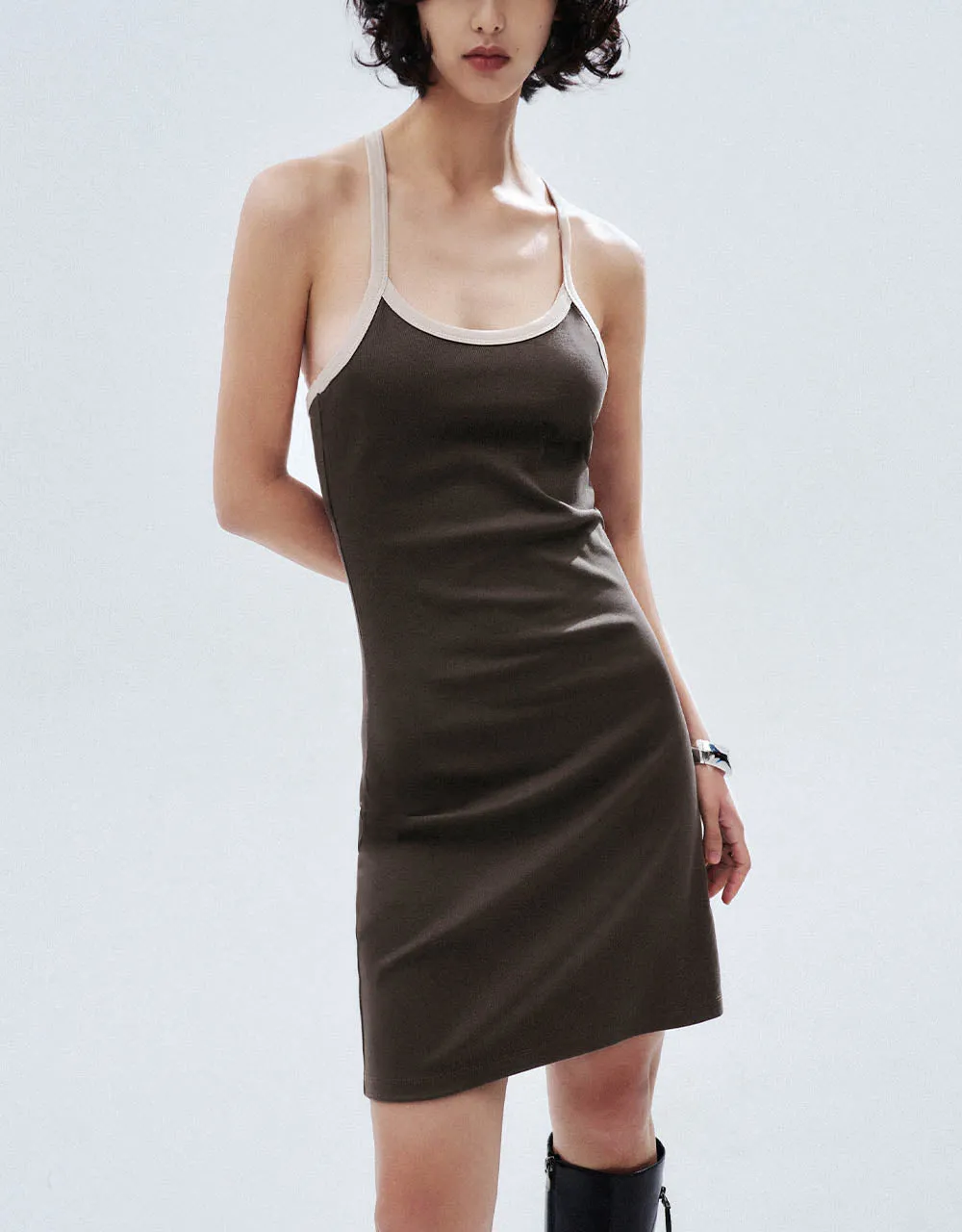 Sleeveless U Neck Skinny Dress sold by Urban Revivo product image thumbnail 2