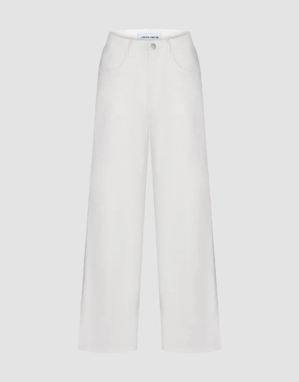 Split Hem Wide-Leg Jeans sold by Urban Revivo