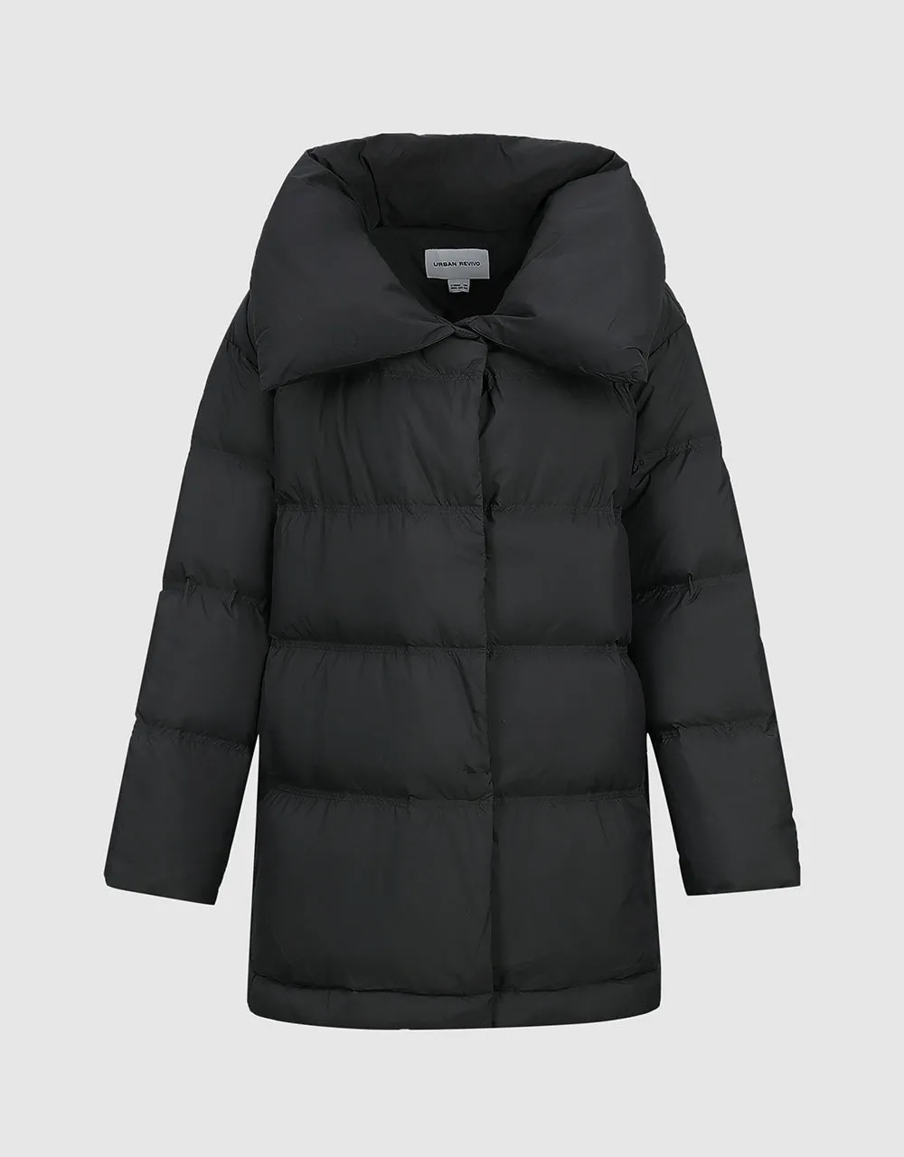Stand Collar Puffer Jacket sold by Urban Revivo product image thumbnail 2