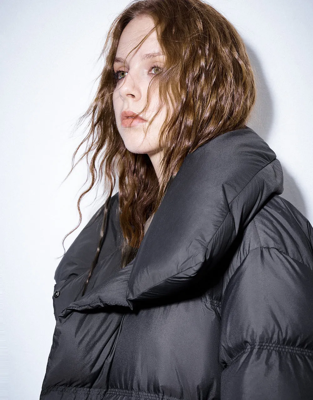 Stand Collar Puffer Jacket sold by Urban Revivo product image thumbnail 5