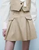 Mini A-Line Skirt With Fake Pockets sold by Urban Revivo
