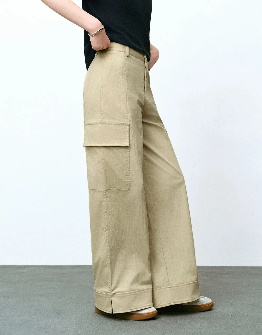 Loose Wide-Leg Pants sold by Urban Revivo product image thumbnail 4