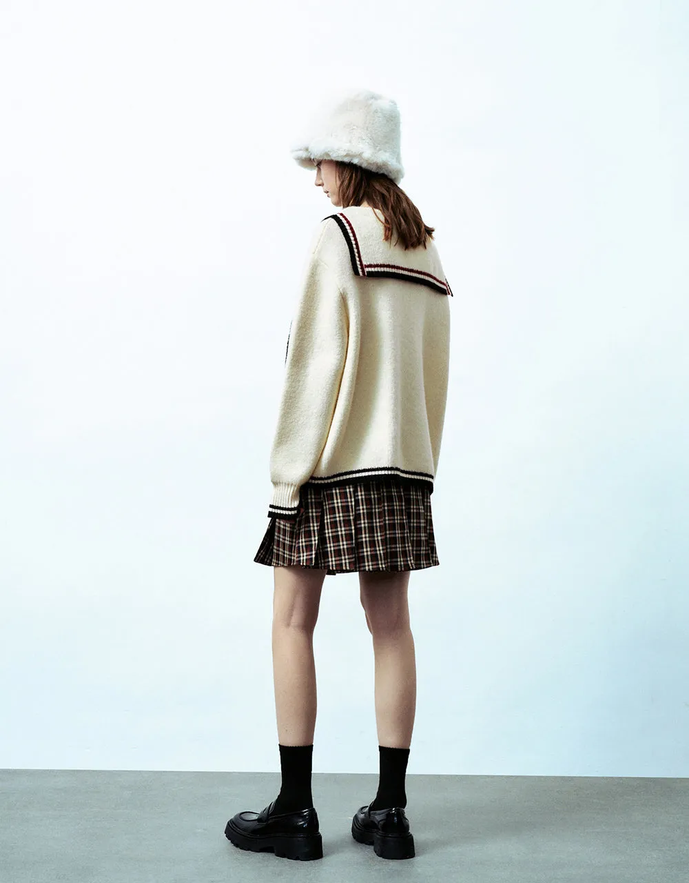 Drop Shoulder Sleeve Knitted Cardigan sold by Urban Revivo product image thumbnail 4